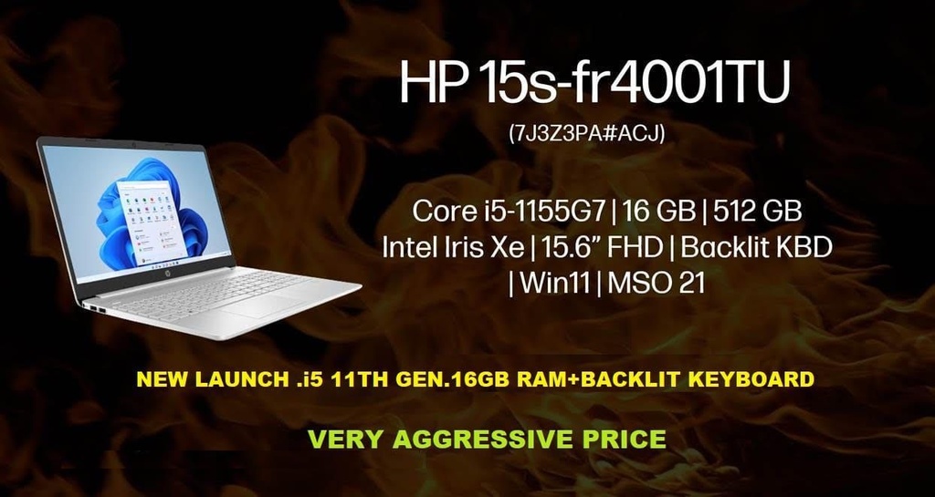 HP laptop (8GB DDR4/512GB SSD/Wind 11)