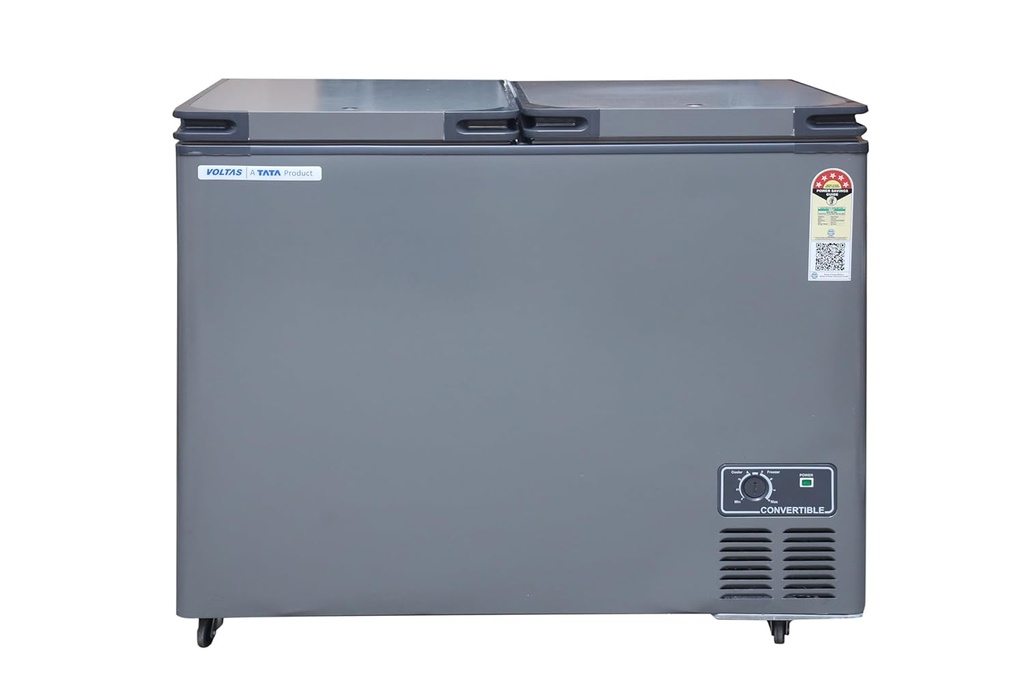 Voltas 303L 4 Star Double Door Convertible Deep Freezer