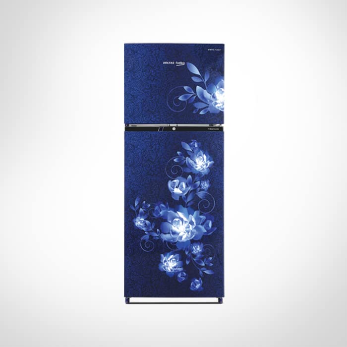 Voltas Beko 250L 2 Star Double Door Celin Blue Refrigerator