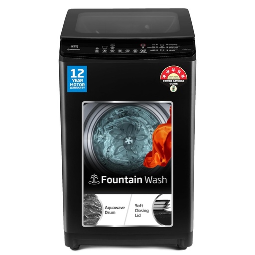 [WTL8011AU/BPCOOD] Voltas 8.0 KG Top Load Black Washing Machine