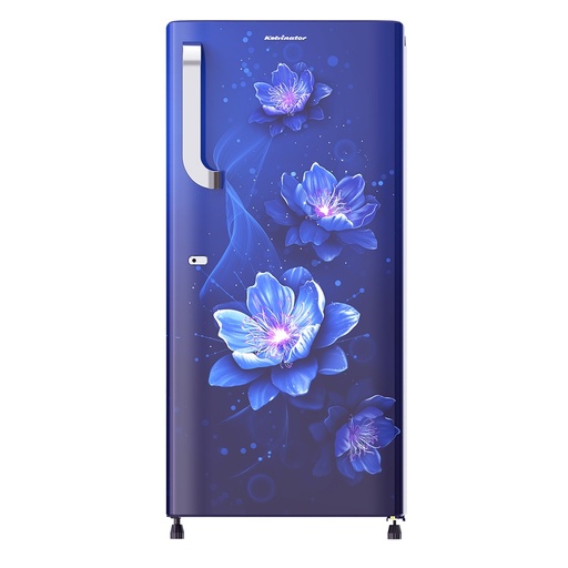 [KRD-I230ECEEBS] Kelvinator 220 Liter 3 Star Single Door Floral Allyana Blue Refrigerator