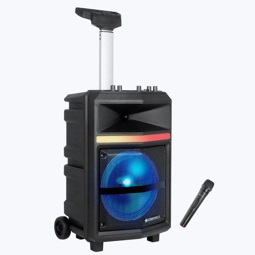 [Thump 100] ZEBRONICS ZEB-Thump 100 28 W portable trolley DJ speaker with Wireless Mic.