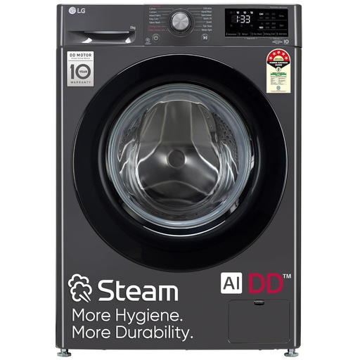[FHV1408Z2M ABMQEIL] LG 8.0 KG 5 Star Front Load Washing Machine
