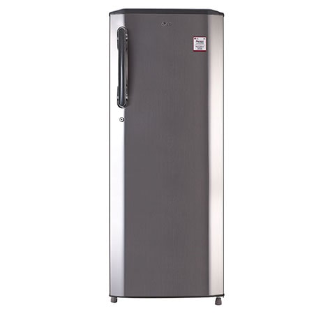 [GL-B281BPZX] LG 270 Liter 3 Star Single Door Blue Glow Shiny Steel Refrigerator