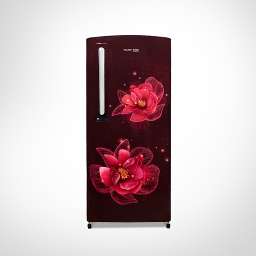 [RDC-220C/S0PFE] Voltas 185 Liter 3 Star Single Door Fressia Purple Refrigerator