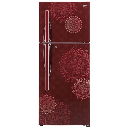 [GL-N292RRRY] LG 260 Liter 2 Star Double Door Rubby Regle Refrigerator