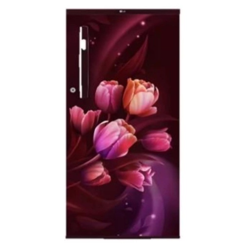 [GL-B199OSTB DSTZEBN] LG 185 Liter Single Door 1 Star Scarlet Tulip Refrigerator