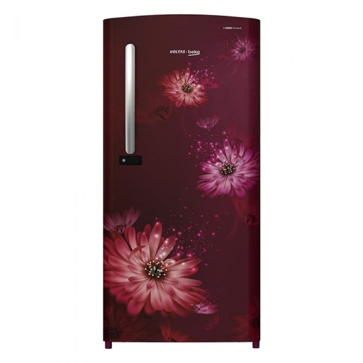 [RDC-220C/S0DWE0M] Voltas 185 Liter 3 Star Single Door Dahlia Wine Refrigerator