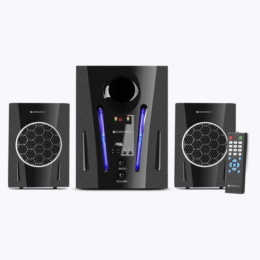 [Zeb-Bt2150RUF] ZEBRONICS Zeb-BT2150RUF 40W Home Audio Speaker  2.1 CH
