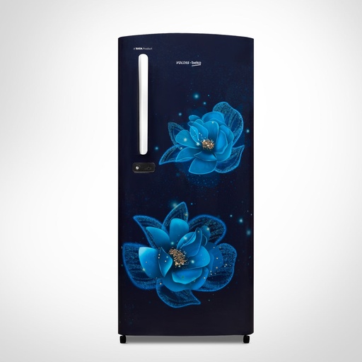 [RDC-220C/S0BFE] Voltas Beko 185L 3 Star Single Door Fressia Blue Refrigerator With Drawer 