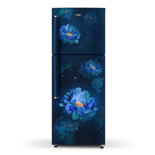 [22077 - Neo 258LH CLS PLS] Whirlpool 212 Liter 2 Star Double Door Shappire Peony Refrigerator