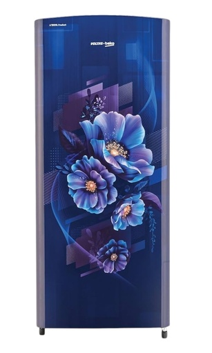 [RDC 220B/W0BBE] Voltas 185 Liter 4 Star Single Door Bonita Blue Refrigretor