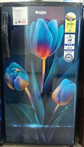 [GRDN-1751TRBTV] GEM REF - DC 165 Liter 1 Star Trisha Blue Single Door Refrigerator