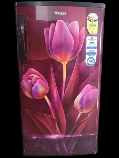 [GRDN-1751TRWTV] GEM REF - DC 165 Liter 1 Star Trisha Wine Single Door Refrigerator