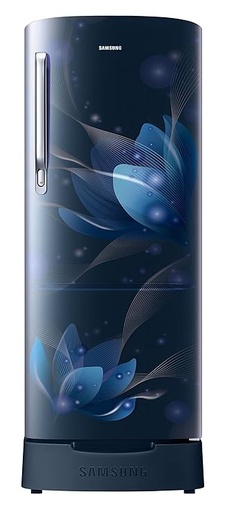 [RR20C1812U8/HL] Samsung 183 Liter 2 Star Single Door Blooming Saffron Blue Refrigerator