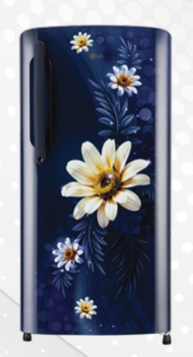 [GL-B211HBHB ABHZEBN] LG 201 Liter 1 Star Single Door Blue Harmony Refrigerator