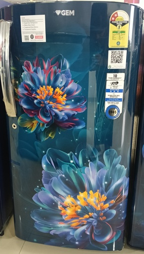 [GRDN-2052QRBBTV] GEM 175 Liter 2 Star Single Door Ribbon Blue Refrigretor