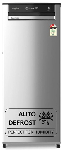 [73490-215 VMPRO PRM-Z-G3] Whirlpool 192 Liter 3 Star Single Door Aura Steel Refrigerator