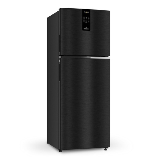 [21814-INV CNV 355] Whirlpool 308 Liter 2 Star Double Door Omega Black Refrigerator