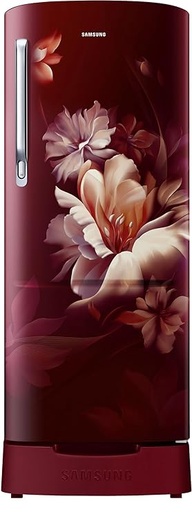 [RR20D1823RZ/HL] Samsung 183Liter 3 star Single Door Midnight Blossom Red Refrigerator