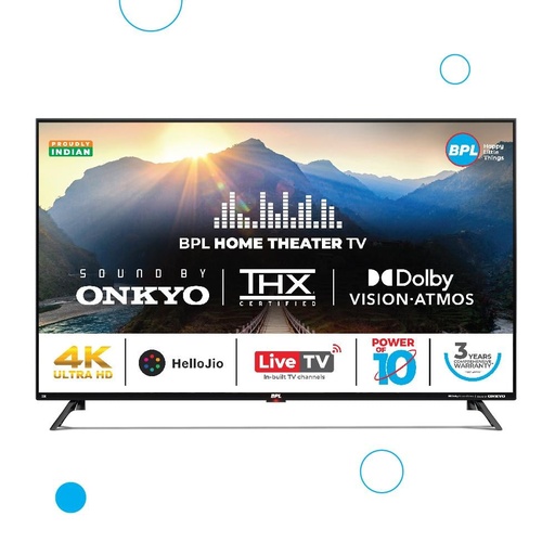 [43UF6340] BPL  43'' 4K Home theatre Onkyo JioTv Led Tv