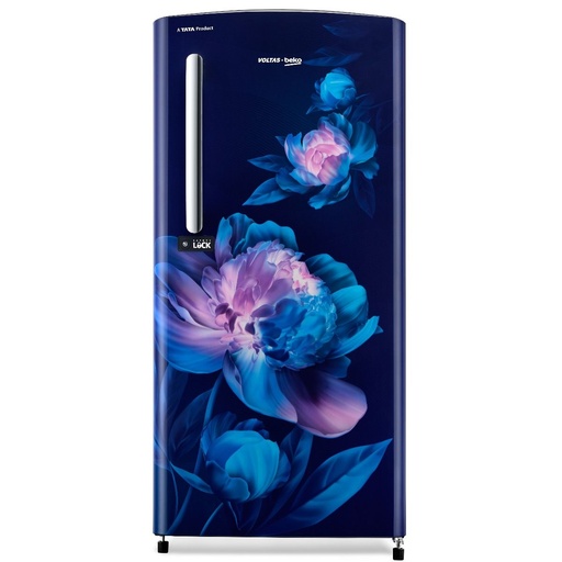 [RDC 220C/S0BAE0M0000GD] Voltas 185 Liter 3 Star Single Door Abby Blue Refrigerator