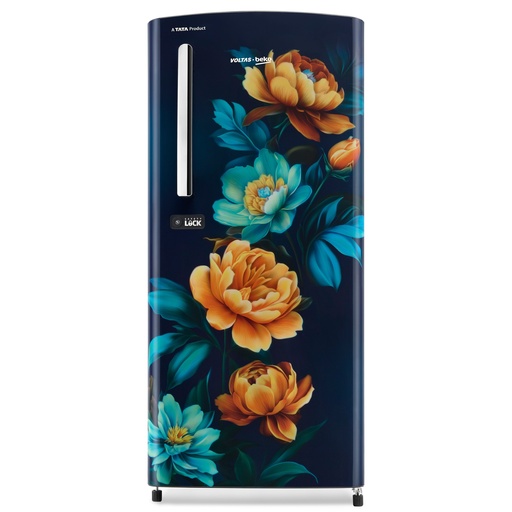 [RDC220C/S0BTE0M0000GD] Voltas 185 Liter 3 Star Single Door Tropical Blue Refrigerator