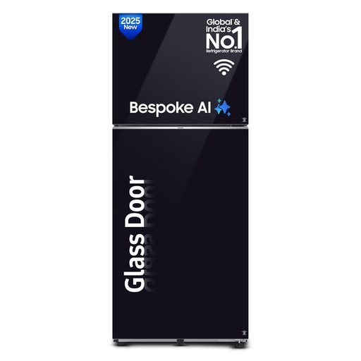 [RT41DB6A4B22HL] Samsung 396 Liter 2 Star Double Door Black Refrigerator