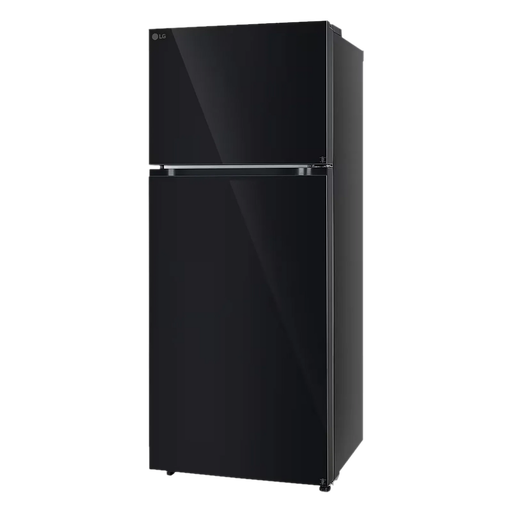 [GL T4026SNBM DBMZEBN] LG 398 Liters 2 Star Double Door Black Mirror Refrigerator