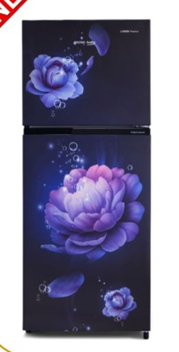 [RFF284D/WPV100RBBD] Voltas Beko 245L 2S Double Door Bloosom Blue Refrigerator 