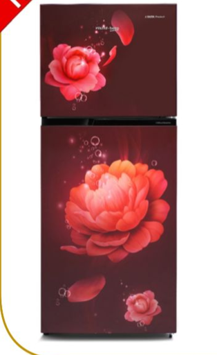 [RFF284D/WPV100RBWD] Voltas Beko 245L 2 Star Double Door Bloosom Wine Refrigerator