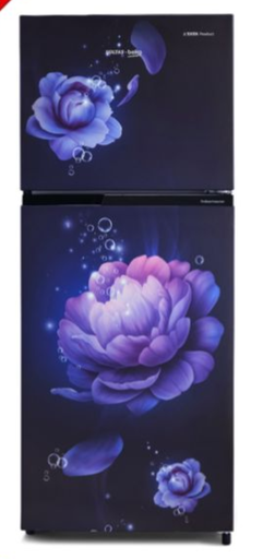 [RFF270C/2WPV100RBBD] Voltas Beko 230L 2 Star Double Door Blossom Blue Refrigerator