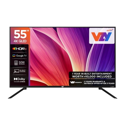 [X55UHQG5AV] VZY 55" 4K Qled Premium Google Led Tv