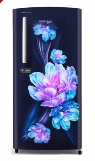 [RDC214D/S0BAE] Voltas Beko 180L 2 Star Single Door Abby Blue  Refrigerator 