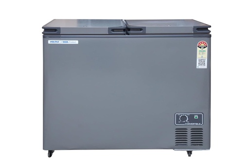 [CVF321DA5-W1-GW 5211653] Voltas 303L 4 Star Double Door Convertible Deep Freezer