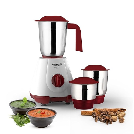[LIVO PRO-500W] Maharaja Whiteline 3 Jar Mixer