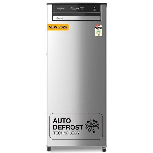 [73693-215 VMPRO PRM-Y] Whirlpool 192 Liter 3 Star Single Door Aura Steel Refrigerator