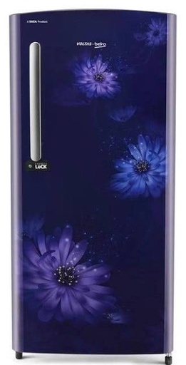 [RDC 265B/3W0DBE0M000UGD] Voltas Beko 230 Liter Single Door 3 Star Dahlia Blue Refrigerator