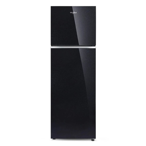 [22052 -NEO 278GD] Whirlpool 235 Liter 2 Star Neo 278GD PRM Double Door Crystal Black-TL-G4 Refrigrator