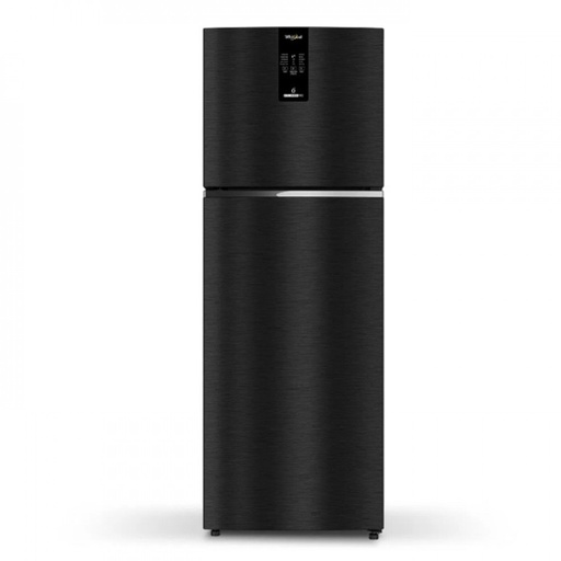 [21852-IF INV CNV 375] Whirlpool 327 Liter 2 Star Double Door Omega Black Refrigerator