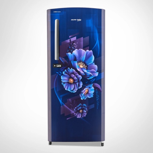 [RDC 245C/W0BBE] Voltas 210 Liter 3 Star Single Door Bonita Blue Refrigretor