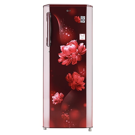 [GL-B281BSCX] LG 270 Liter 3 Star Single Door Scarlet Charm Refrigerator